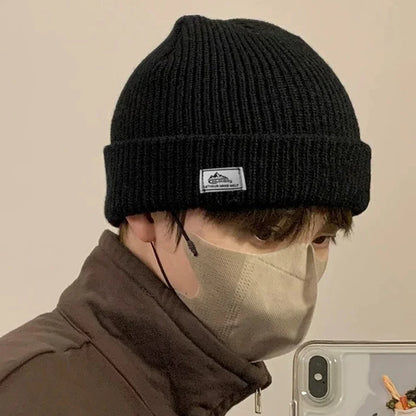 2 In1 Winter Mask Beanies Hats Warm Knitted Balaclava Hats Windproof Solid Full Face Ski Bonnet Tactical Cycling Earmuffs Cap