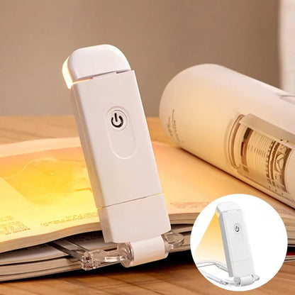 USB Rechargeable LED Reading Light Clip On Book Light Portable Eye Protection Lamp for Night Reading Desk