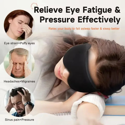 Eye Mask for Sleeping 3D Contoured Cup Blindfold Concave Molded Night Sleep Mask Block Out Light with Women Men