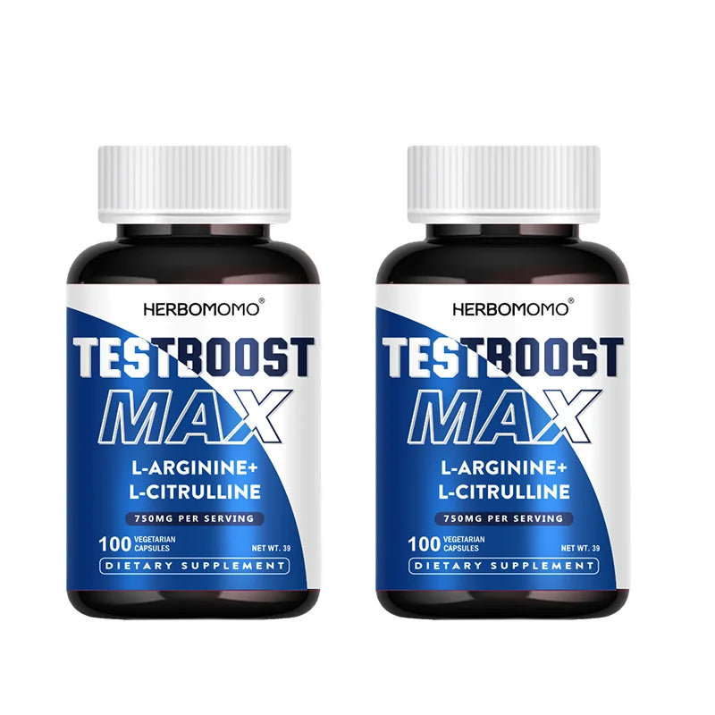 100 Capsules L-Arginine & L-Citrulline Male Enhancing Supplement for Reproductive Health Natural Energizer Supporting Energy And