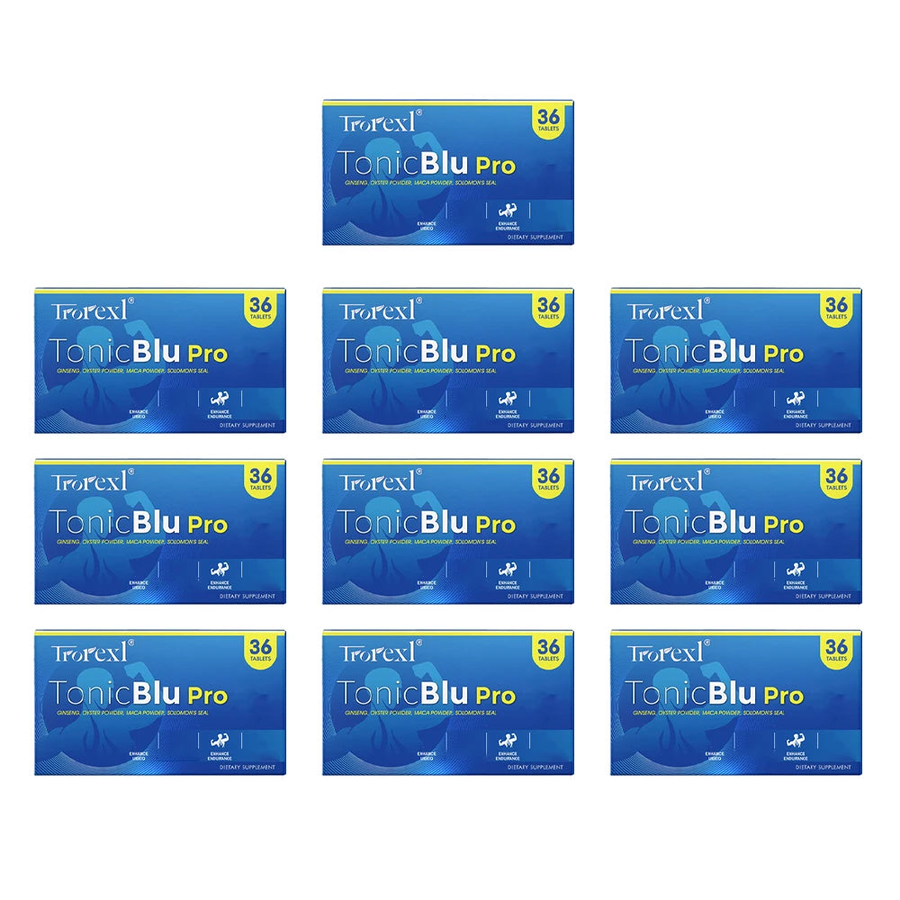 Trorexl-Tonic Blue Pills 36 Tablets - Advanced Male Performance Rock-Hard Stamina Flow Booste| Lab Certified Tested