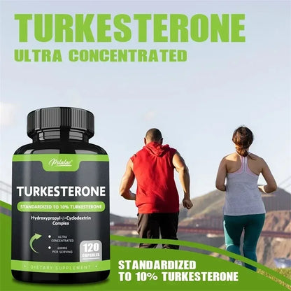 Turkesterone Supplement 600mg - Enhances Endurance, Muscle Mass, Increases Motivation and Strength, Improves Vitality