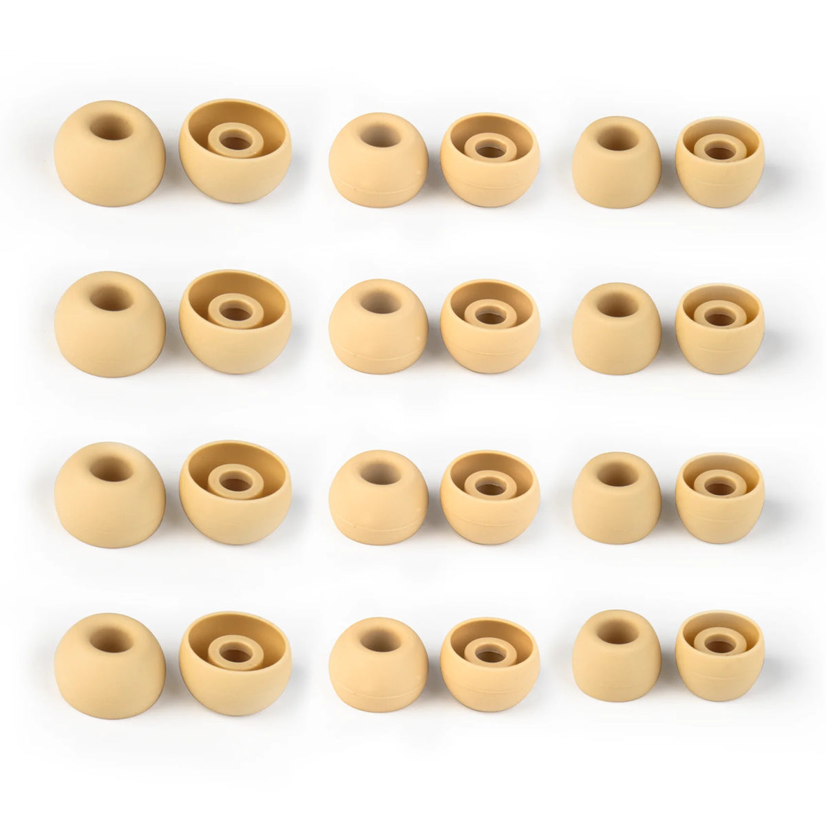 KBEAR 4540 Coffee Silicone Eartips Ergonomically Designed Earcap Optional XS/S/M/L Size and Combination Set Comfortable Earmuffs