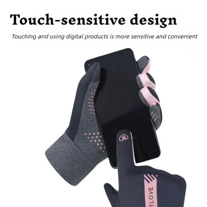 USB Rechargeable Heated Gloves Adjustable Temperature Anti Slip Touch Screen Thickened Warm for Skiing Cycling Winter Outdoor