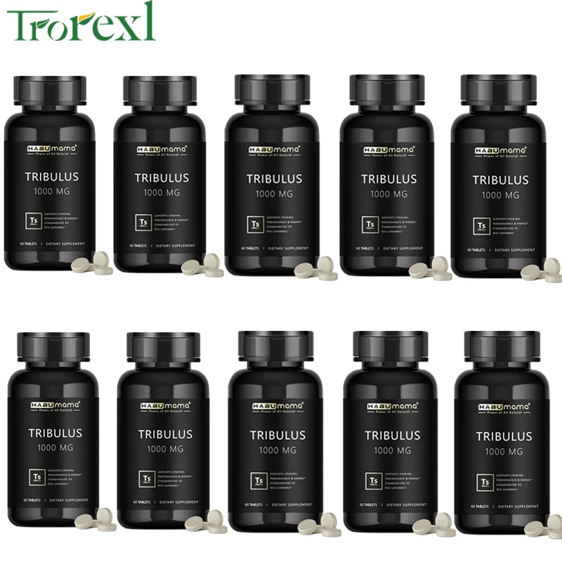 High Purity Tribulus Terrestris Pills, Male Enhancing Supplement,Boosts Energy ,Stamina & Fast Acting 60 tablets