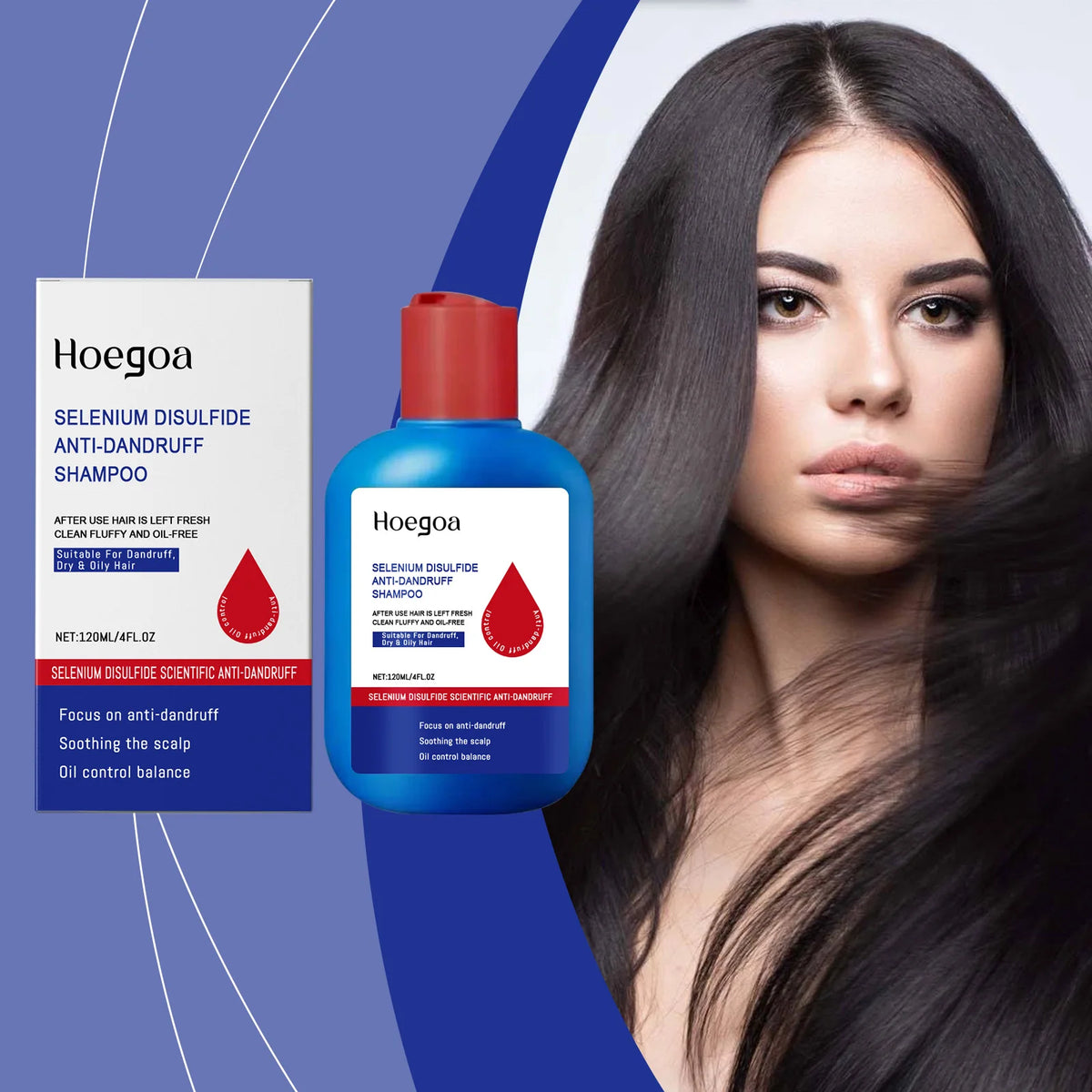Selenium Sulfide Shampoo Deep Cleansing Scalp Oil Control Strengthen Hair Roots Volumizing Smoothing Shiny Hair Gentle Care