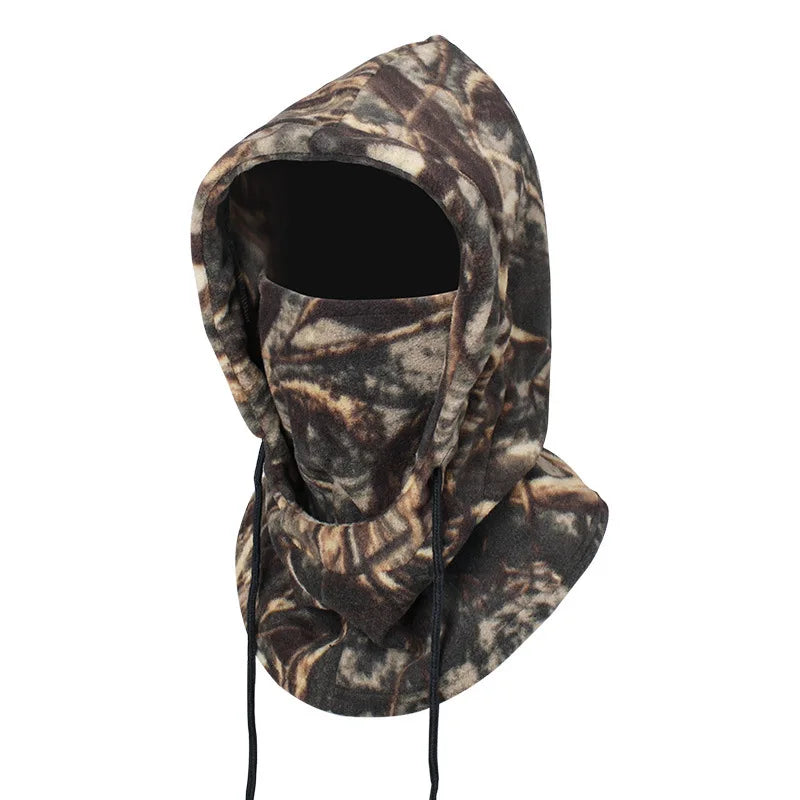 Unisex Warm Fleece Balaclava Winter Thermal Face Mask Neck Hooded Cap for Outdoor Sports Windproof Scarf Ski Head Cover Beanies