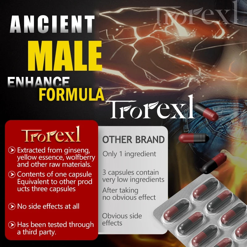 Powerful High Purity Epimedium Supplements Natural Organic Manhood Erection Pill Improve Performance and Increase Size