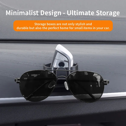 Car Compact Mini Storage Box, Coin Card, Small Item Storage Box, Sedan SUV Universal Interior Accessories