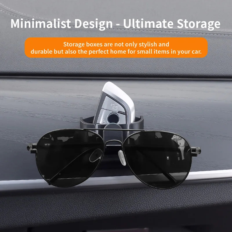 Car Compact Mini Storage Box, Coin Card, Small Item Storage Box, Sedan SUV Universal Interior Accessories