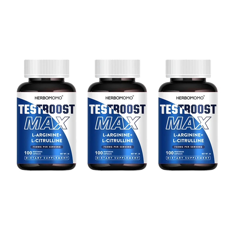 100 Capsules L-Arginine & L-Citrulline Male Enhancing Supplement for Reproductive Health Natural Energizer Supporting Energy And