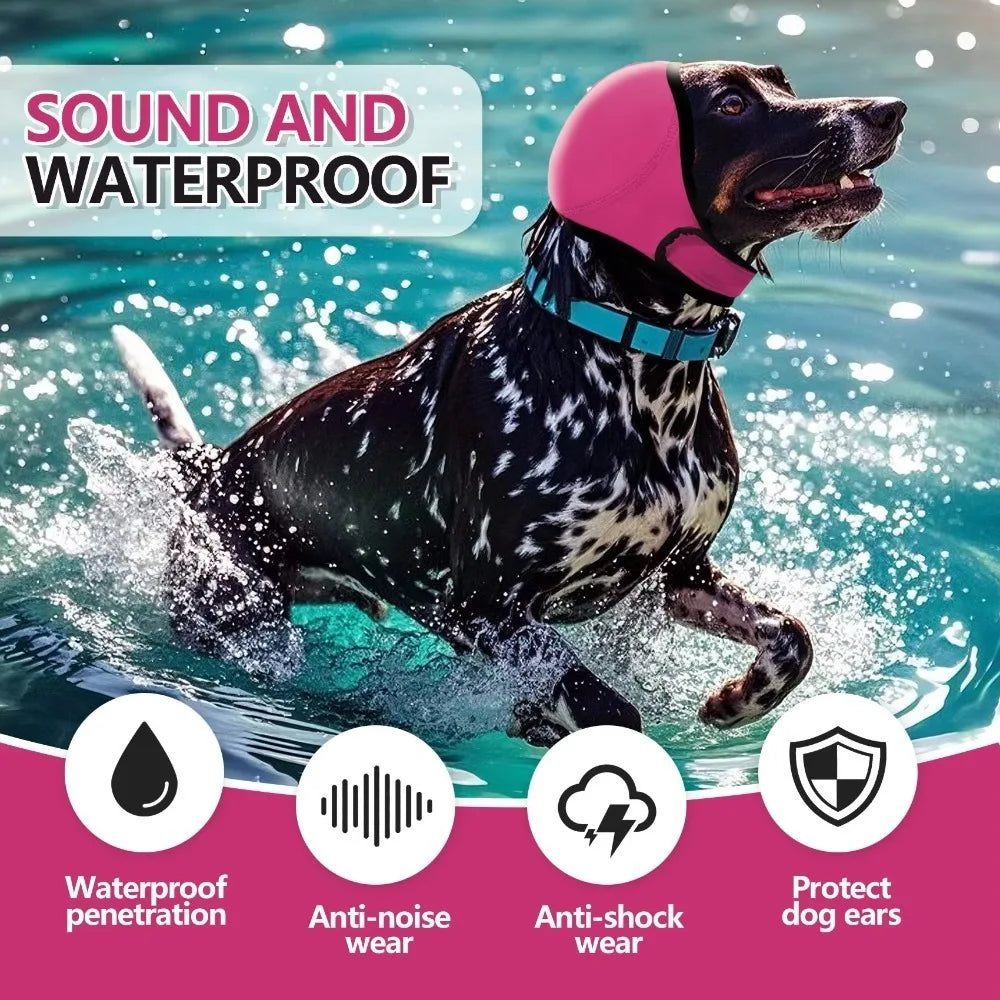 Hearing Protection Dog Calming Earmuff Noise Reduction Waterproof Dog Soothing Headcover Shock Proof Dog Earmuffs