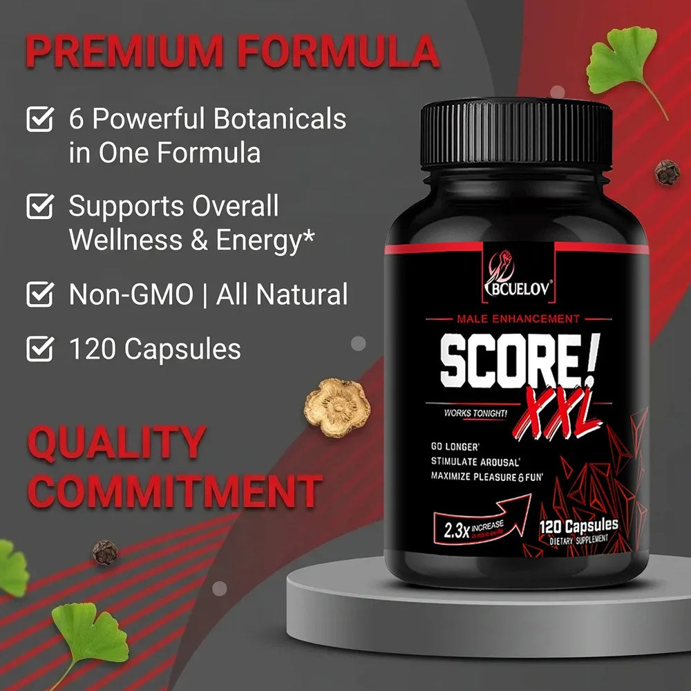 Force Score XXL Supplement with Maca and Tribulus To Help Muscle and Increase Endurance, Promote Men's Health