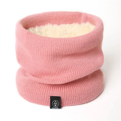 Fashion Women Knitted Scarf Solid Cashmer Like Winter Snood Scarves Lady Warm Thick Unisex Men Neck Scarfs Ring