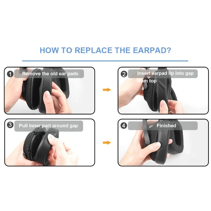 for Logitech G533 G633 G935, GVOEARS Ear Pads G231, G433, G533, G633, G635, G933, G935 Headphone Advanced Mesh Fabric Earmuffs