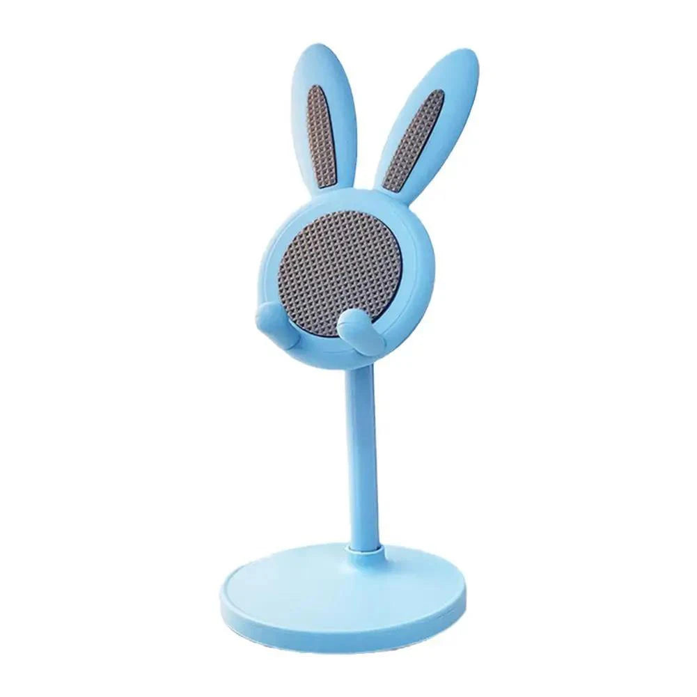 Cute Rabbit Phone Stand Multi-function Stretch Mobile Phone Holder Desktop Adjustable Phone Bracket For iPhone iPad Tablet Stand
