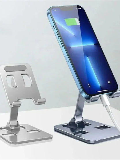 Universal Mobile Phone Holder Foldable Desk Phone Holder Mount Stand For iPhone 12-17 Tablet Desktop Aluminum Alloy Holder