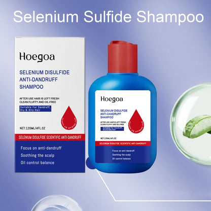 Selenium Sulfide Shampoo Deep Cleansing Scalp Oil Control Strengthen Hair Roots Volumizing Smoothing Shiny Hair Gentle Care