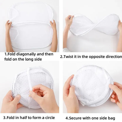 Household Dirty Clothes Basket Foldable Storage Basket University Dormitory Living Room Storage Bucket Laundry Bag
