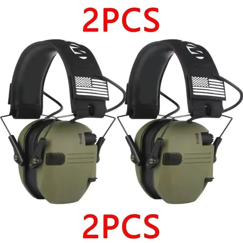 Shooting Hunting Electronic Earmuffs Active Noise Cancelling Protect Hearing Tactical Headset NRR22 EMI Filtering Sound Amplify
