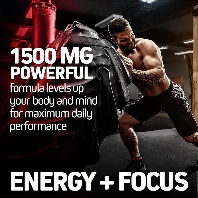 Korean Red Panax Ginseng Capsules - Increases Energy, Mood, Stamina & Performance Supports Mental Health