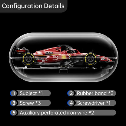 Kicarmod 1/64 Car-mounted Display Transparent  Box（without car）for 1/64 Diecast Model Cars Dustproof Acrylic Showcase
