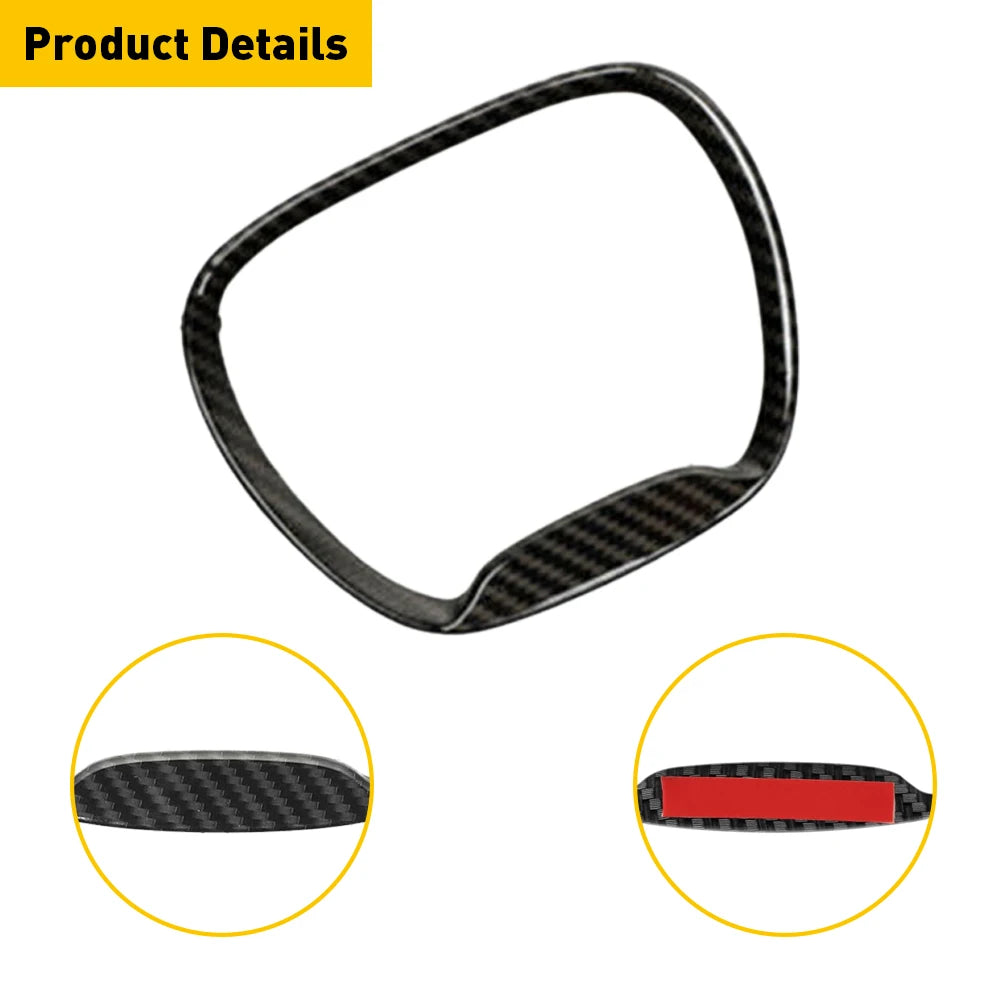For Dodge Durango Charger Challenger 2015 2016 2017 2018 2019 2020 2021 2022 Car Accessories Stickers Steering Wheel Trim Cover
