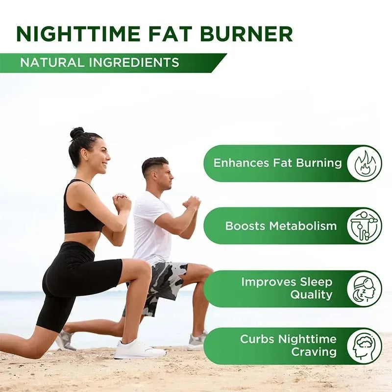 Nighttime Weight Loss Supplements - Appetite Suppressant, Burns Fat, Improves Digestion, Promotes Sleep and Relaxation