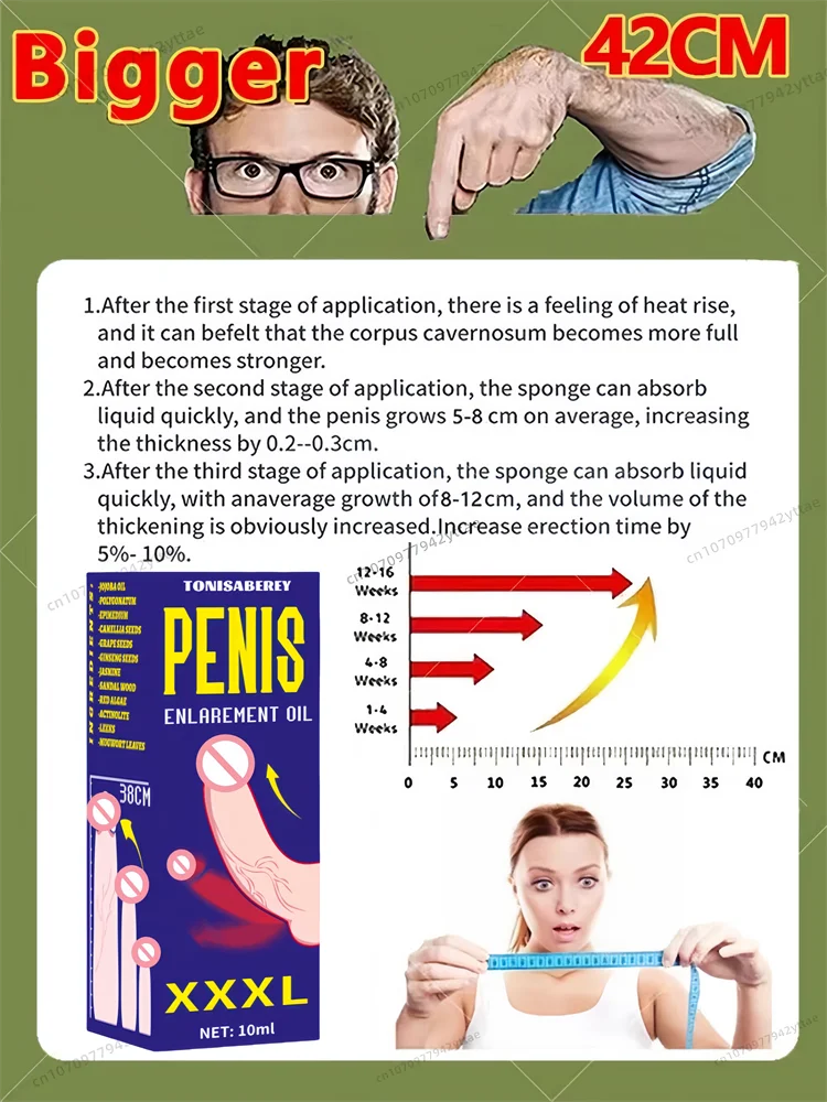 Man Big Dick Growth Oil Male Cock Enhancement Sex Delay Male Cock Enhancement Penis Enlargment Oil  Increase XXXL Size The Best
