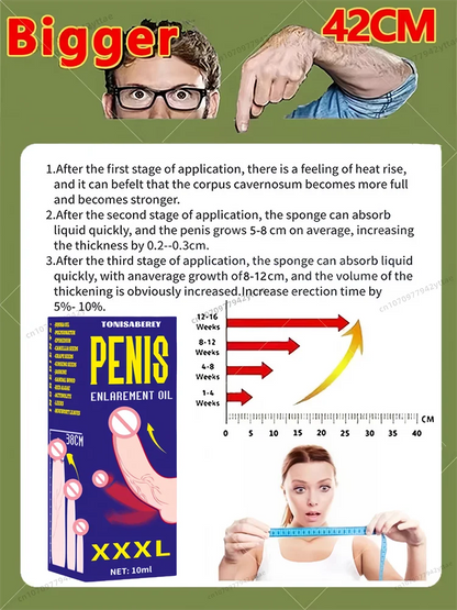 Man Big Dick Growth Oil Male Cock Enhancement Sex Delay Male Cock Enhancement Penis Enlargment Oil  Increase XXXL Size The Best