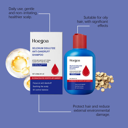 Selenium Sulfide Shampoo Deep Cleansing Scalp Oil Control Strengthen Hair Roots Volumizing Smoothing Shiny Hair Gentle Care