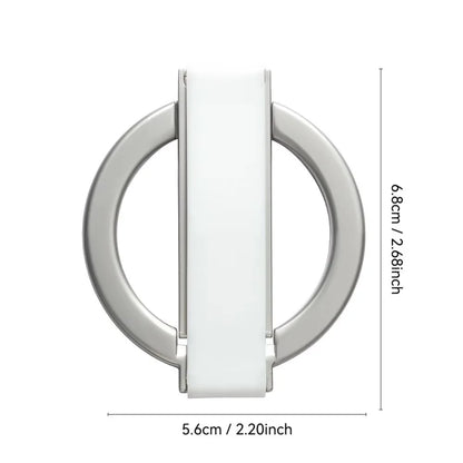 2025 innovative design aluminum alloy magnetic mobile phone ring holder, 360° rotation, 120° swing, suitable for iPhone 12+