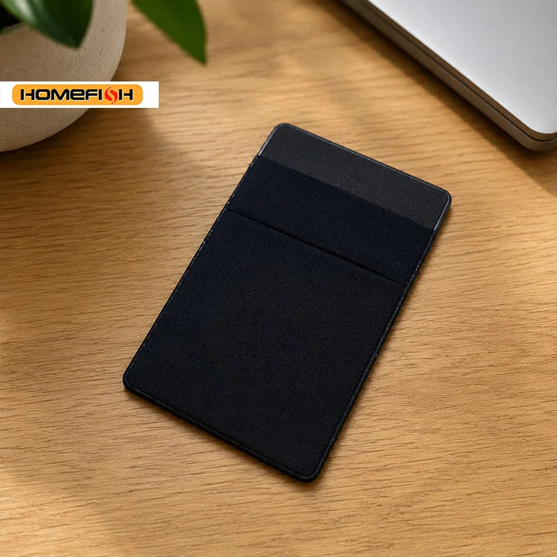 Fashion Elastic Cloth Phone Card Holder, Adhesive Sticker Pocket Wallet for Mobile Phone Credit ID Card Cash Storage