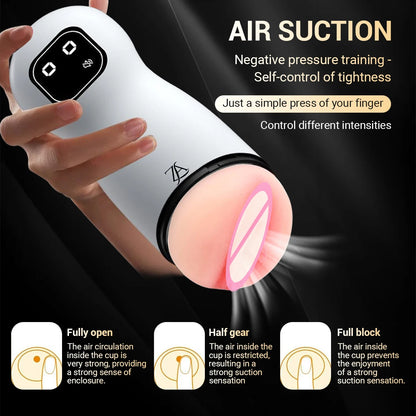 Adult Sex Toy For Men Male Masturbator Penis Trainer Suction Cup Men's Masturbation Cup Simulation Texture Vagina Machine