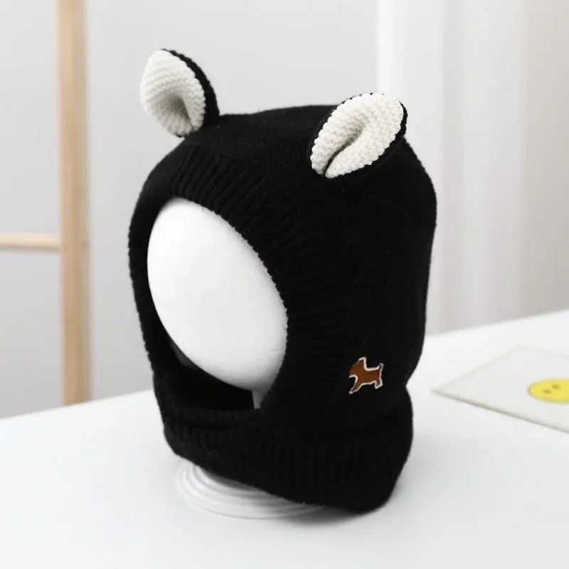 Quiet Dog Ear Muffs Noise Protection Pet Ears Covers Knitted Hat Anxiety Relief Winter Warm Earmuffs For Medium Large Dogs New