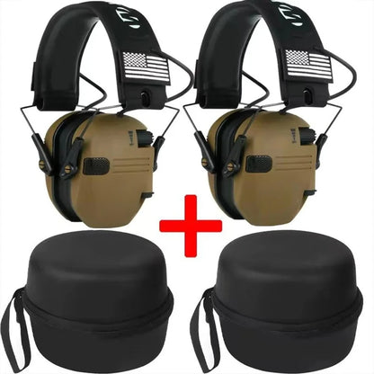 Shooting Hunting Electronic Earmuffs Active Noise Cancelling Protect Hearing Tactical Headset NRR22 EMI Filtering Sound Amplify