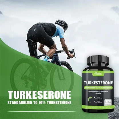 Turkesterone Supplement 600mg - Enhances Endurance, Muscle Mass, Increases Motivation and Strength, Improves Vitality