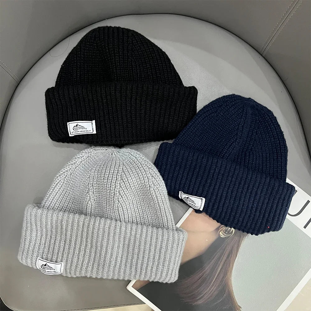 2 In1 Winter Mask Beanies Hats Warm Knitted Balaclava Hats Windproof Solid Full Face Ski Bonnet Tactical Cycling Earmuffs Cap