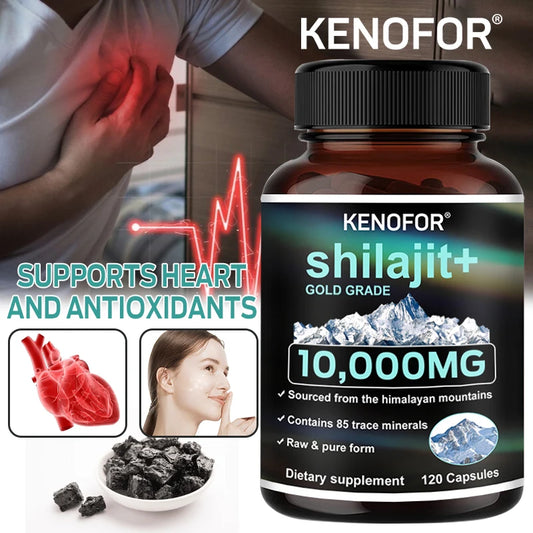 Himalayan Shilajit Capsules 1000mg - Trace Minerals, Natural Energy, Strength, Muscle Strength, Digestive & Immune Support