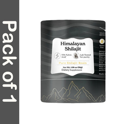 Pure Himalayan Shilajit Resin High Potency Gold Grade 75%+ Fulvic Acid 85+ Trace Minerals Resin for Energy Boost & Immune Suppor