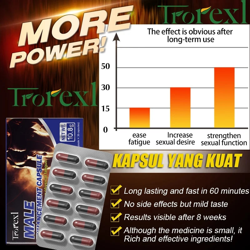 Powerful High Purity Epimedium Supplements Natural Organic Manhood Erection Pill Improve Performance and Increase Size