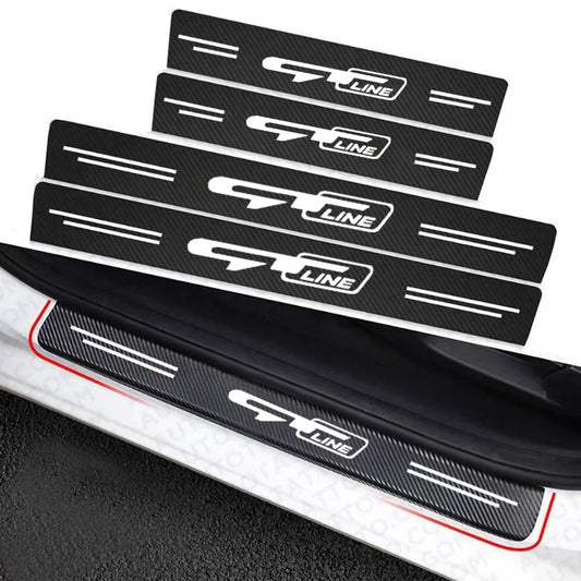 Car Door Sill Stickers Accessories For KIA GT LINE K2 Sportage Stinger Sorento Ceed soul sorento VENGA KX5 K3 K4 K5 Accessories