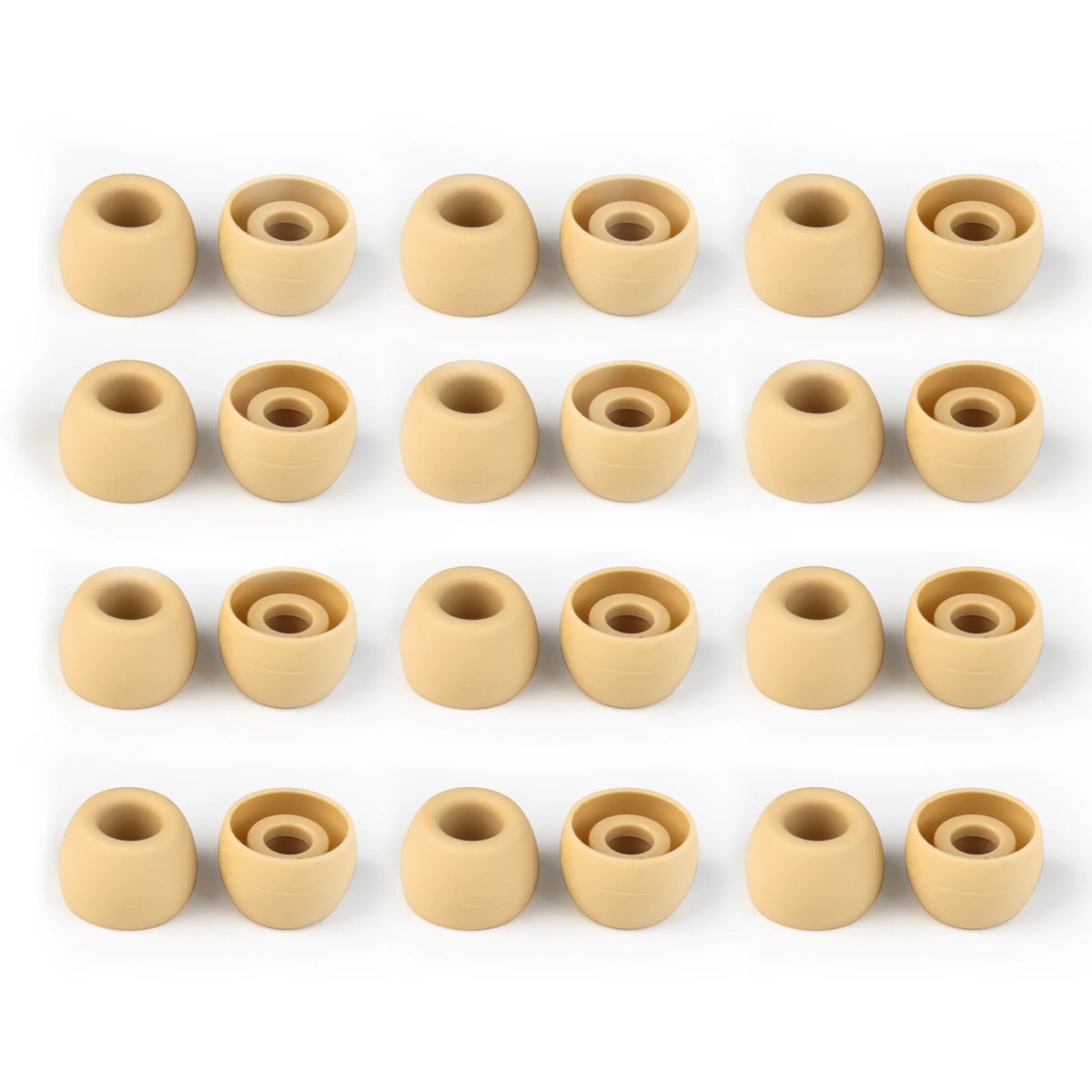 KBEAR 4540 Coffee Silicone Eartips Ergonomically Designed Earcap Optional XS/S/M/L Size and Combination Set Comfortable Earmuffs