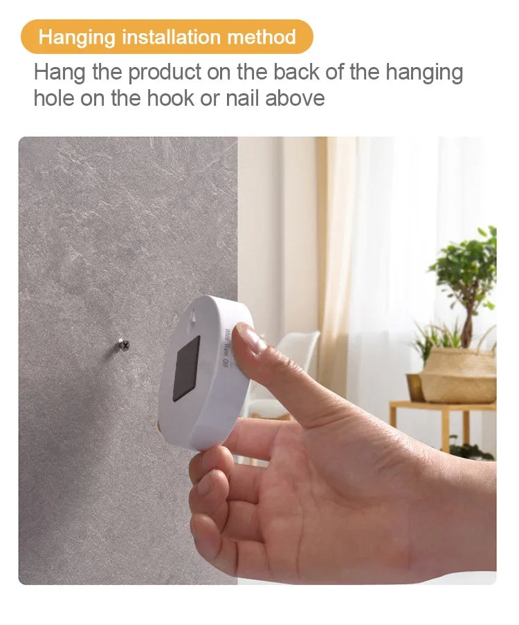 HPH LED Motion Sensor Light 3PCS USB Rechargeable Night Light for Kitchen Cabinet Wardrobe Staircase Closet Wireless Light
