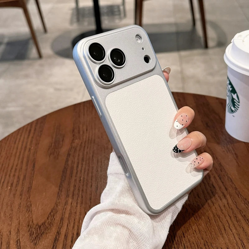Soft Silicone TPU Leather Phone Case For iPhone 11 12 13 14 15 16 17 18 Pro Max Plus ShockProof Bumper Back Cases Cover