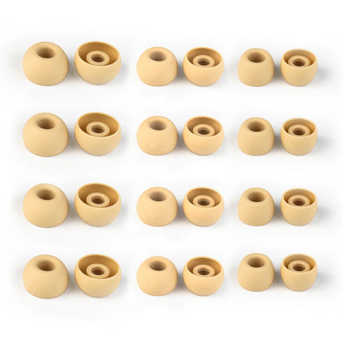 KBEAR 4540 Coffee Silicone Eartips Ergonomically Designed Earcap Optional XS/S/M/L Size and Combination Set Comfortable Earmuffs