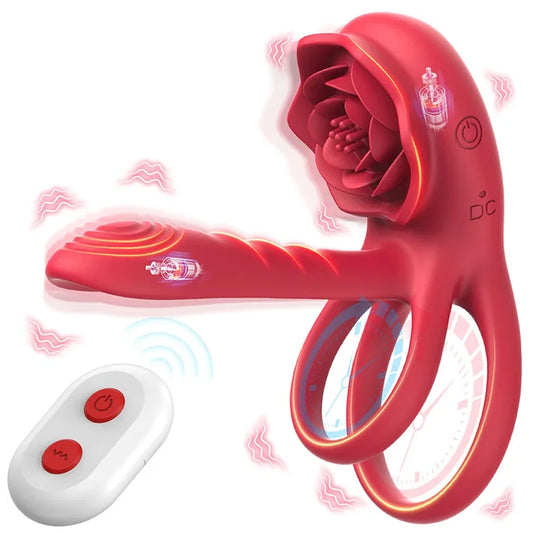 Powerful Penis Vibrator Male Remote Control Cock Ring G-Spot Clitoris Stimulator Delayed Ejaculation Adults Sex Toys for Men 18+