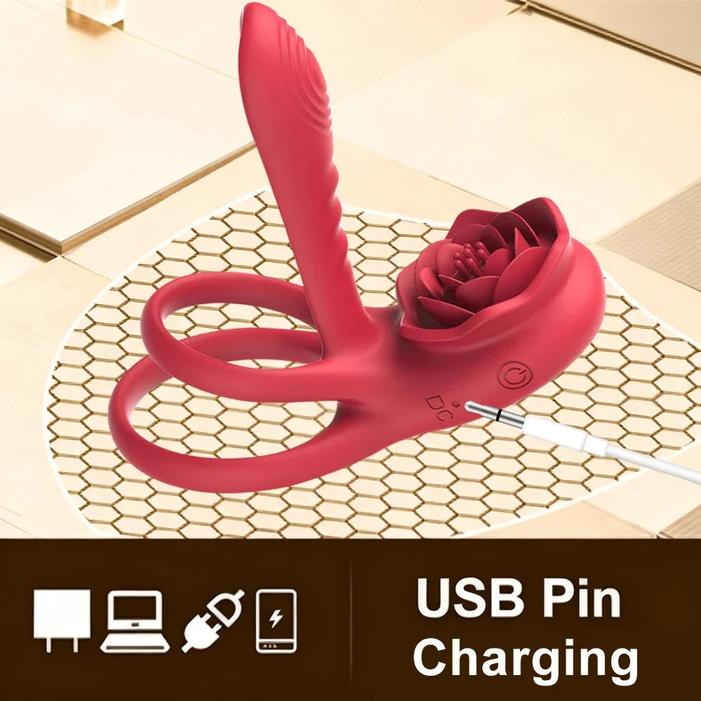 Powerful Penis Vibrator Male Remote Control Cock Ring G-Spot Clitoris Stimulator Delayed Ejaculation Adults Sex Toys for Men 18+