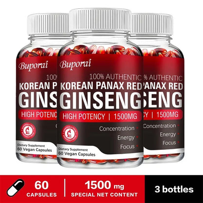 Korean Red Panax Ginseng - Energy, Endurance, Vitality, Performance, Immune Support