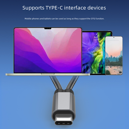 Cross-Border Two-In-One Multi-Function Adapter 60W Fast Charging Type-C to USB Otg Adapter Suitable for Apple 16